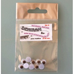 YEUX PLAST RELIEF 8 mm