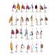 ASSORTIMENT 10  CUILLERS N° 2/3 TRUITE PERCHE